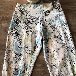 Marika Women's Patterned fitness apparel Leggings  - Blue, Green, Black in color